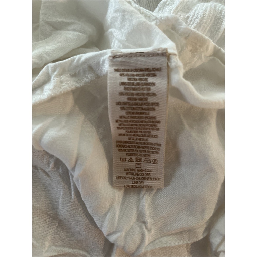 Free‎ People Sunrise Wanderer Mini Dress Women S White Orange Embroidered Boho - Picture 8 of 8